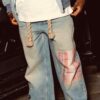 shakkabrand-product-11 RED PATCHWORK CARGO PANTS