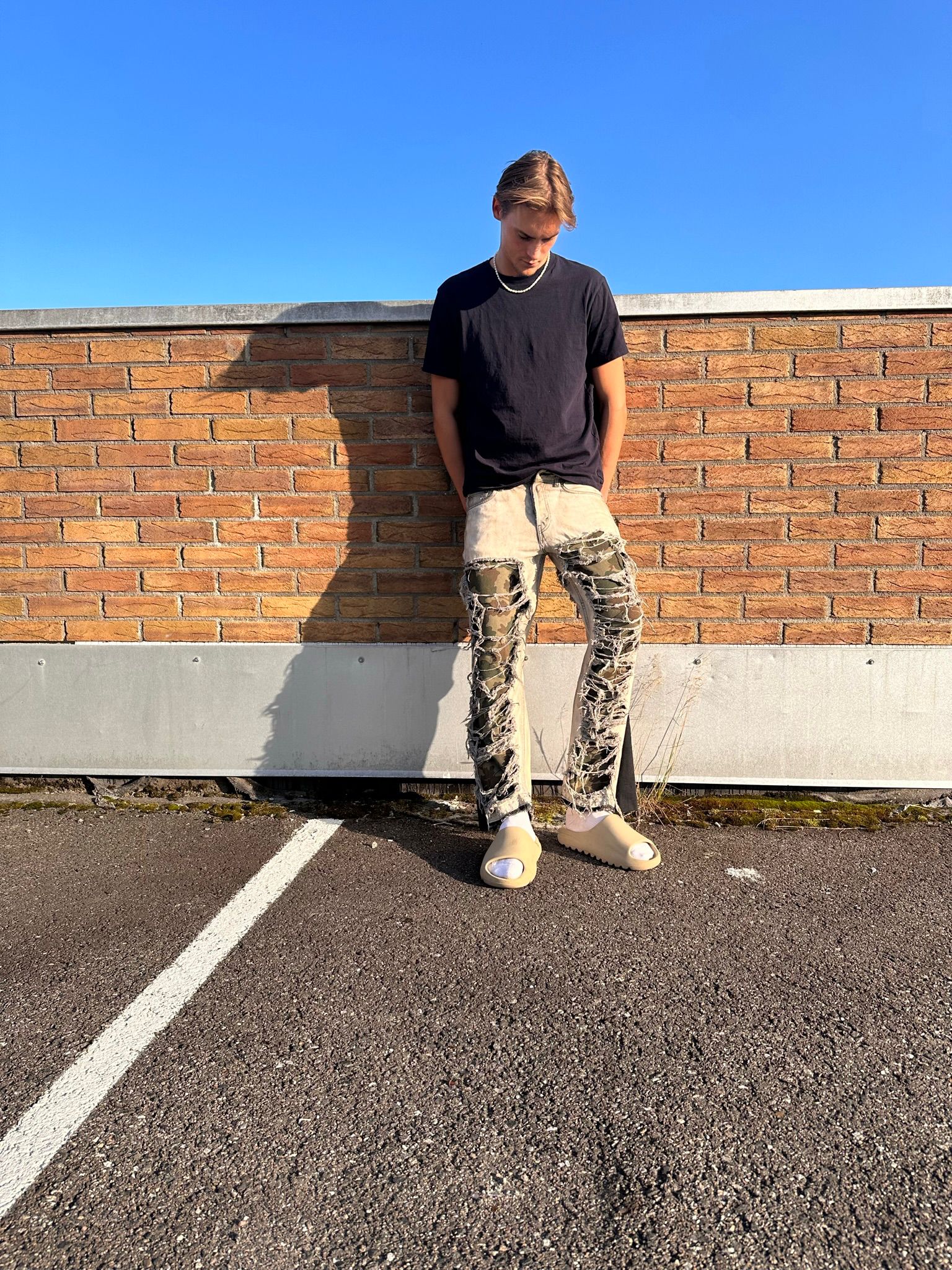 MULTI-DENIM PATCHWORK JEANS